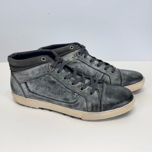 PARC CITY BOOT CO. Men's Gray distressed Selkirk high top runners size 9.5
